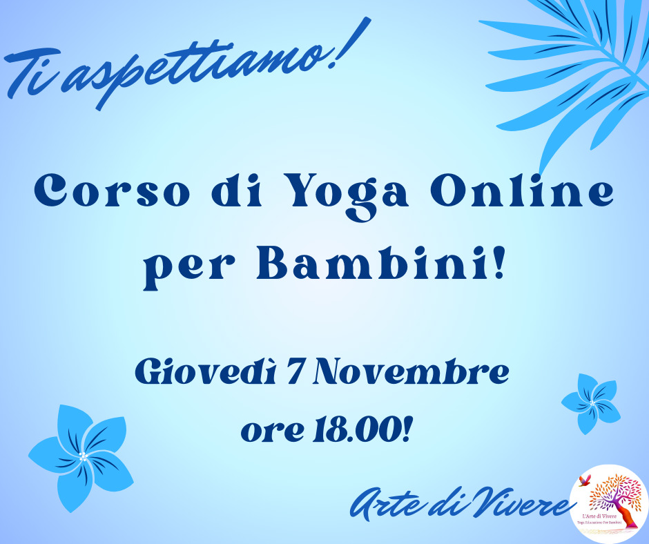 CORSO DI YOGA ONLINE PER BAMBINI – 6 ai 10 anni